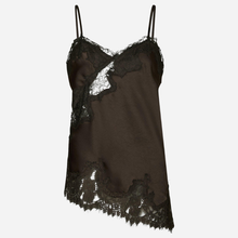 Neo Noir Viole Lace Top Dark Brown
