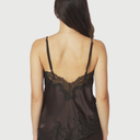 Neo Noir Viole Lace Top Dark Brown