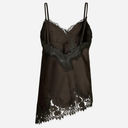 Neo Noir Viole Lace Top Dark Brown