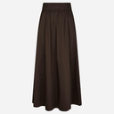Neo Noir Yara Poplin Skirt Chocolate Brown