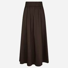 Neo Noir Yara Poplin Skirt Chocolate Brown