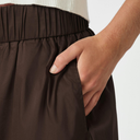 Neo Noir Yara Poplin Skirt Chocolate Brown