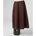 Neo Noir Yara Poplin Skirt Chocolate Brown