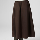Neo Noir Yara Poplin Skirt Chocolate Brown