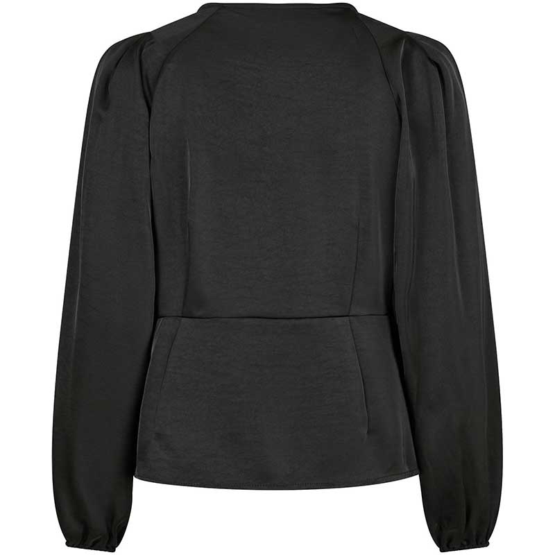 Neo Noir Istana Heavy Sateen Blouse Black - J BY J Fashion