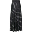 Neo Noir Lola Retro Dot Long Skirt Black - J BY J Fashion