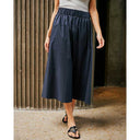 Neo Noir Yara Long Poplin Skirt Navy - J BY J Fashion