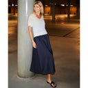 Neo Noir Yara Long Poplin Skirt Navy - J BY J Fashion