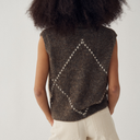 Noella Laiana Knit Vest Ash Brown Mix