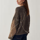 Noella Laiana cardigan i brun ternet-4