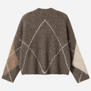 Noella Laiana cardigan i brun ternet-5