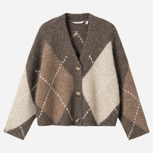 Noella Laiana cardigan i brun ternet-1