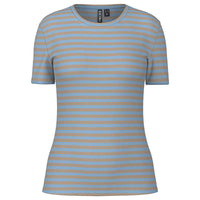 PCRuka SS Top Noos T-Shirt Sand og Lyseblå - J BY J Fashion