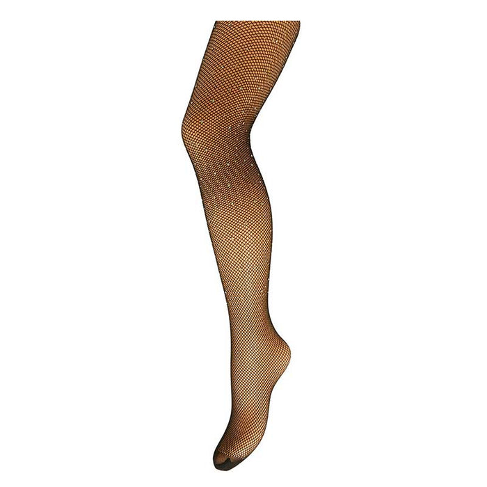 PIECES PCCLAIRE FISHNET GLITTER TIGHTS D2D SORT