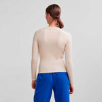 PIECES PCCRISTA LS O-NECK KNIT NOOS BC OFF WHITE