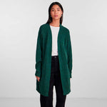 PIECES PCELLEN LS LONG KNIT CARDIGAN NOOS BC GRØN