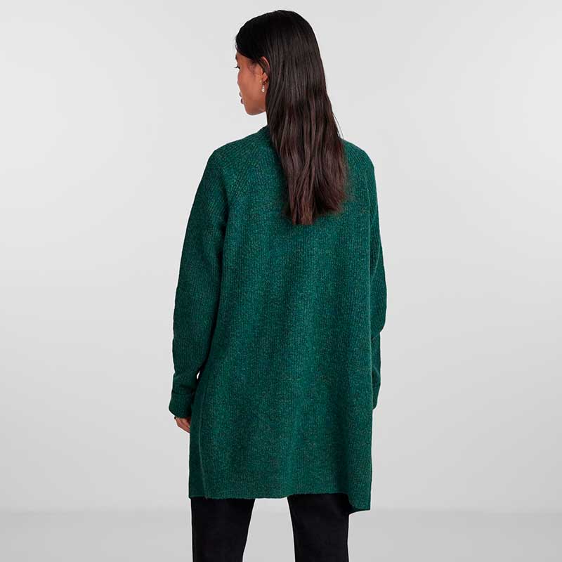 PIECES PCELLEN LS LONG KNIT CARDIGAN NOOS BC GRØN