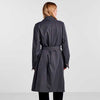 PIECES PCJIKKIE TRENCHCOAT W. BELT MØRKEGRÅ