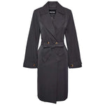 PIECES PCJIKKIE TRENCHCOAT W. BELT MØRKEGRÅ