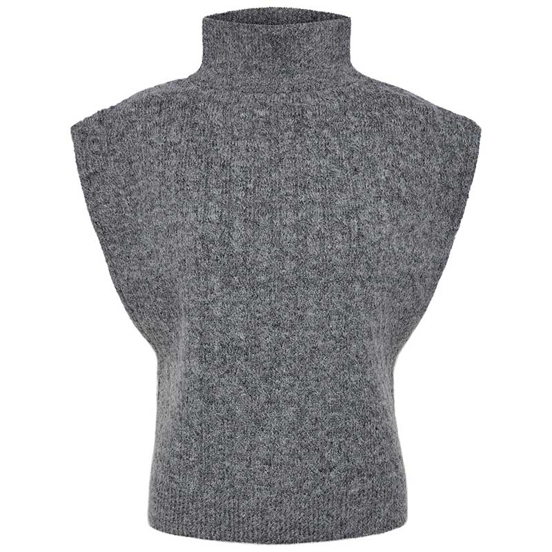 PIECES PCJOSIE PONCHO BC GRÅ