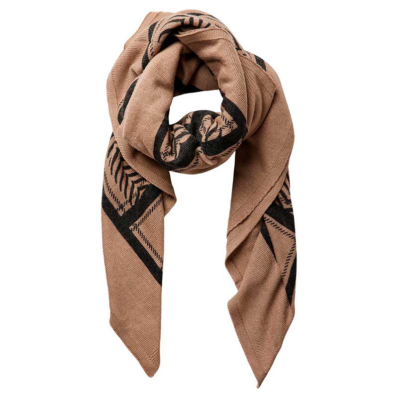 PIECES PCJOVIS WOOL SQUARE SCARF SAND
