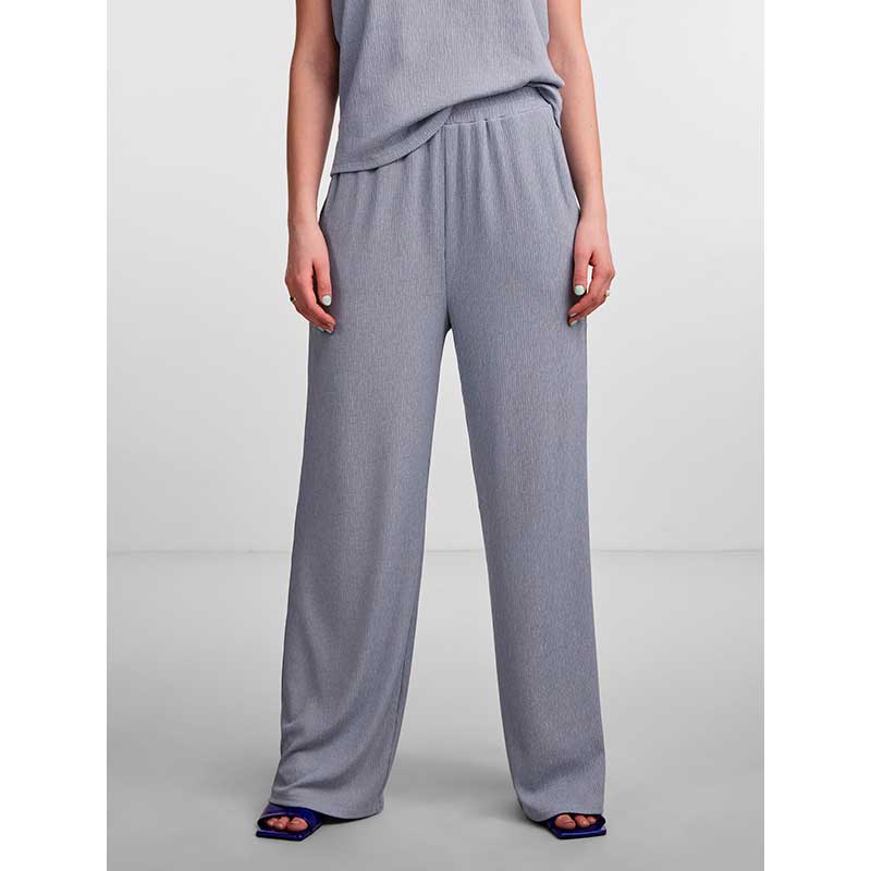 PIECES PCJULES HW WIDE PANTS D2D PB BLÅ - J BY J Fashion