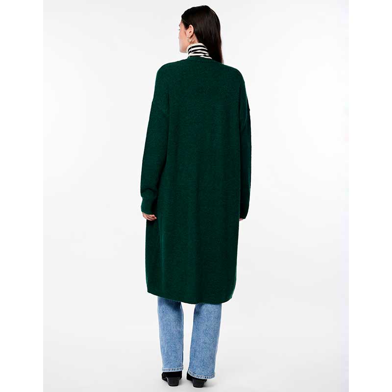 PIECES PCJULIANA LS LONG KNIT CARDIGAN NOOS CP GRØN