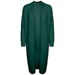 PIECES PCJULIANA LS LONG KNIT CARDIGAN NOOS CP GRØN