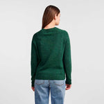 PIECES PCJULIANA LS O-NECK KNIT NOOS BC MØRKEGRØN