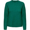 PIECES PCJULIANA LS O-NECK KNIT NOOS BC MØRKEGRØN