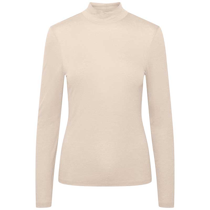 PIECES PCLUX WOOL LS TURTLENECK TOP OFF WHITE