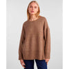 PIECES PCNANCY LS LOOSE O-NECK KNIT NOOS BC SAND