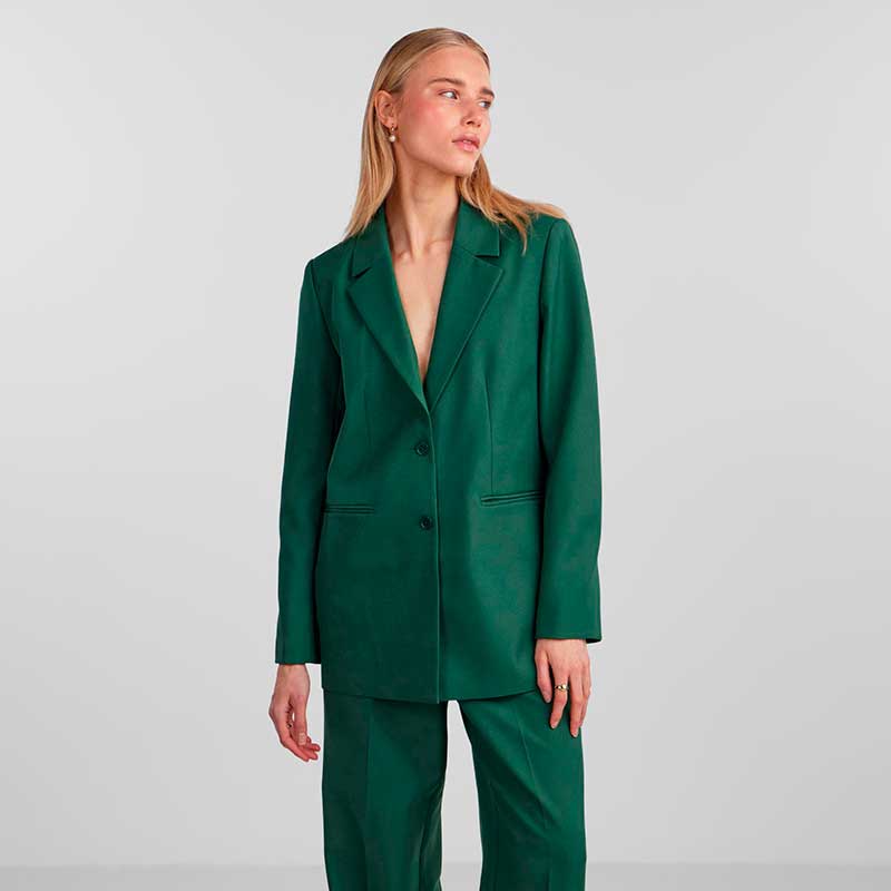 PIECES PCNEVA LS LOOSE BLAZER NOOS GRØN