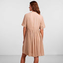 PIECES PCOTENA SS DRESS NOOS BC SAND - J BY J Fashion