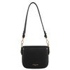 POURCHET PARIS 23133 SMALL TWEED & LEATHER CROSSOVER BAG SORT