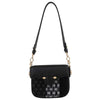 POURCHET PARIS 23133 SMALL TWEED & LEATHER CROSSOVER BAG SORT