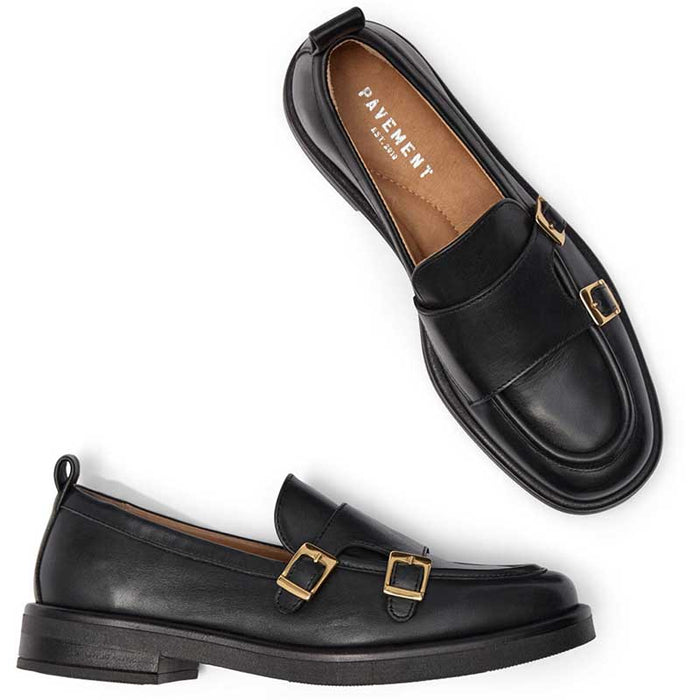 Pavement Cantina Loafers Black Gold