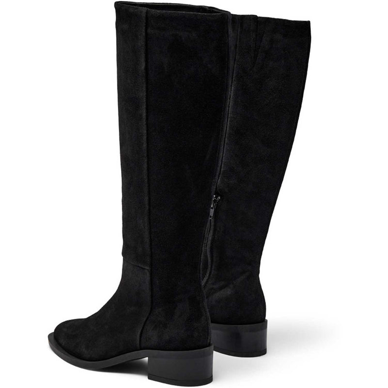 Pavement Finka Long Suede Boots Black Suede