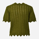 Pieces PCADA SS V-Neck Knit Cardigan Sphagnum