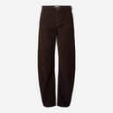 Pieces PCAia MW Barrel Corduroy Pants Ganache