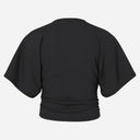 Pieces PCAlli SS O-Neck Top Black