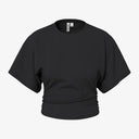 Pieces PCAlli SS O-Neck Top Black