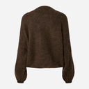 Pieces PCAllie LS O-Neck Knit Cardigan Hot Fudge