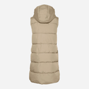 Pieces PCBee New Long Puffer Vest Silver Mink