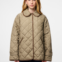 Pieces PCEmily Short Quilted Jacket Greige