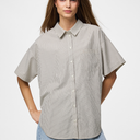 Pieces PCEmmy SS Loose Shirt Birch Stripes