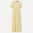 Pieces PCEvie SS Ankle Dress Noos French Vanilla