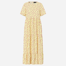 Pieces PCEvie SS Ankle Dress Noos French Vanilla