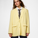 Pieces PCKamil LS Loose Blazer Noos French Vanilla