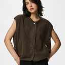 Pieces PCKatty Teddy Vest Noos Morel